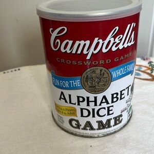 Campbell alphabet dice game